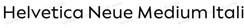 Helvetica Neue Medium ltalic字体转换